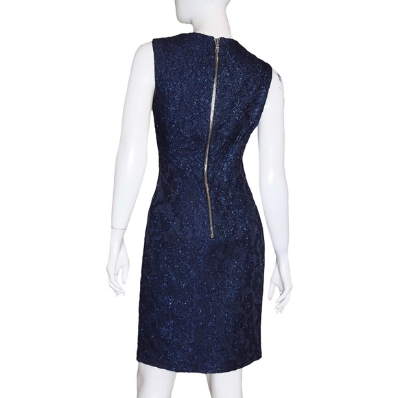 ABS Dress NWT Size 4 Cobalt Navy Blue Sleeveless - Picture 3 of 7